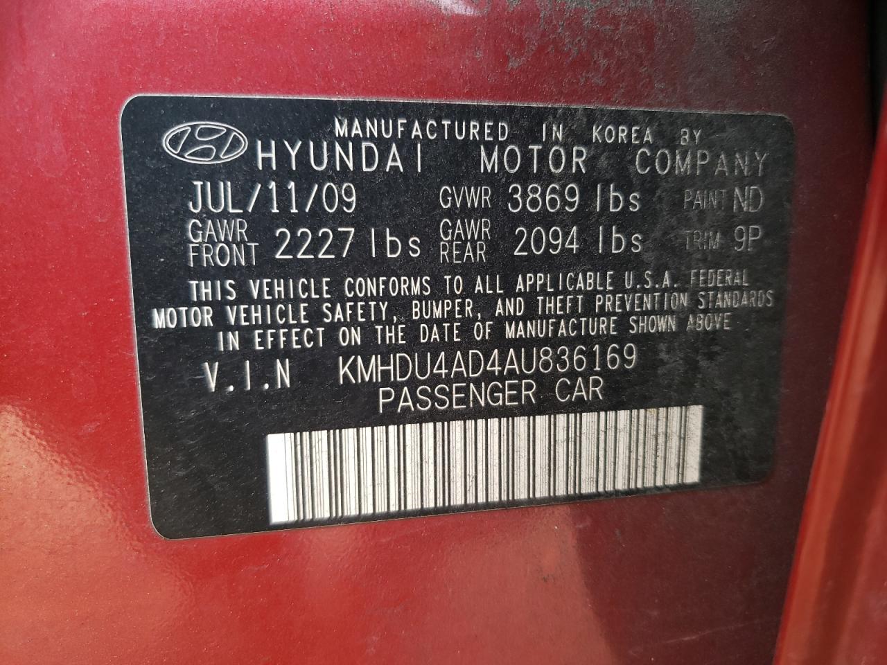 2010 Hyundai Elantra - Image 12
