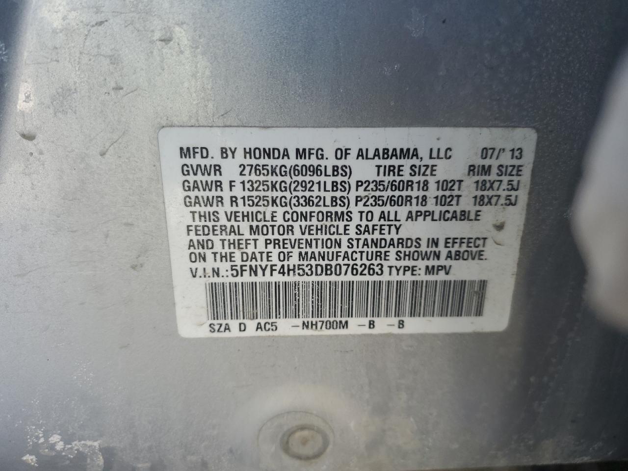 2013 Honda Pilot - Image 13
