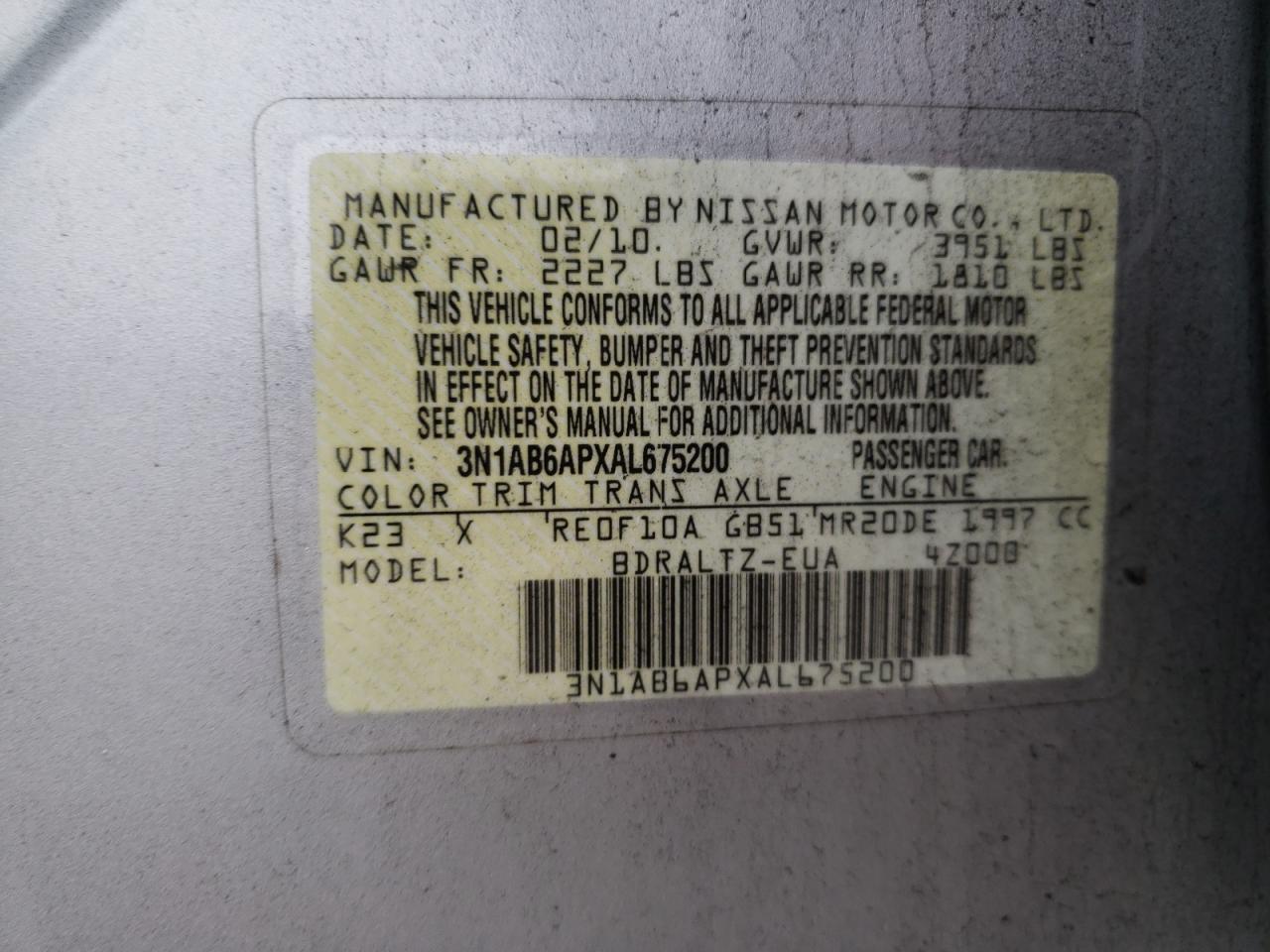 2010 Nissan Sentra - Image 14