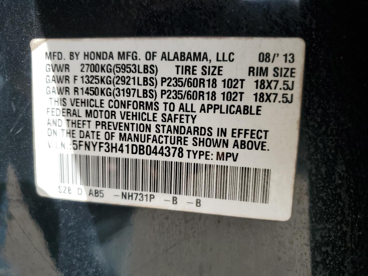 2013 Honda Pilot - Image 12