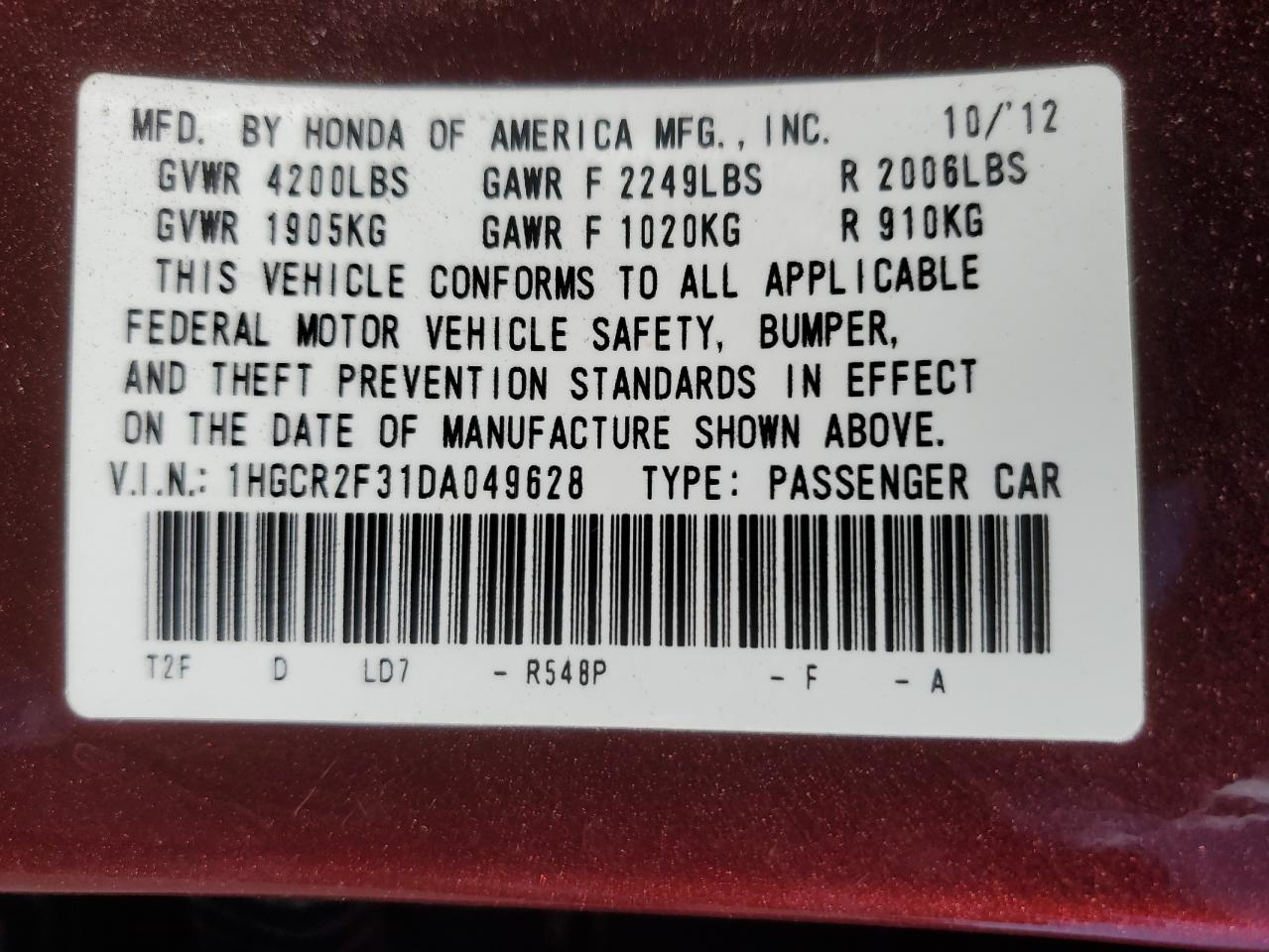 2013 Honda Accord - Image 14