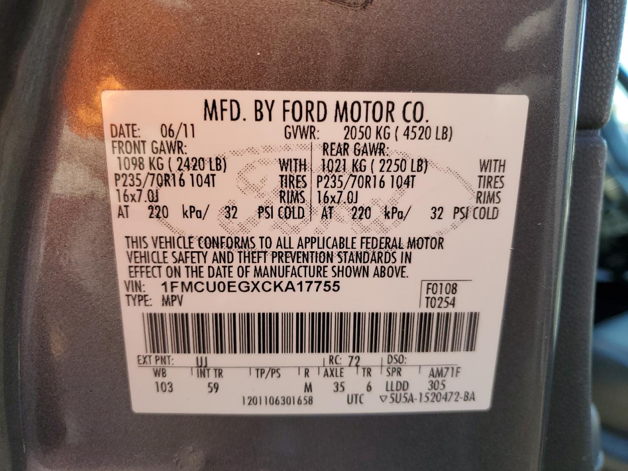 2012 Ford Escape - Image 16
