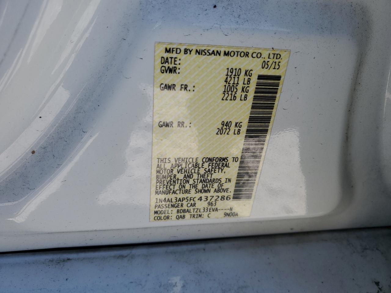 2015 Nissan Altima - Image 14