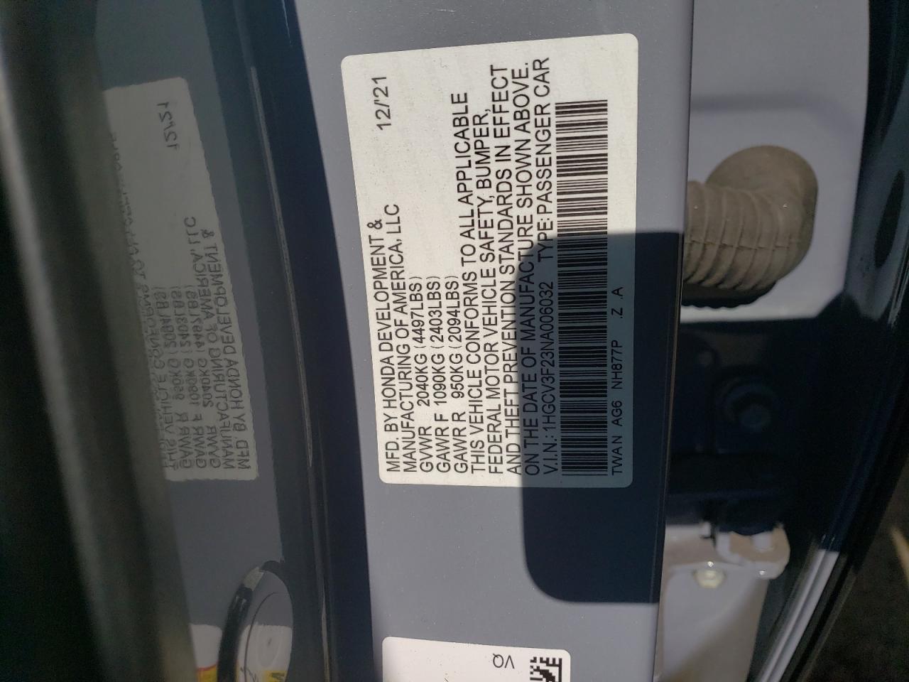 2022 Honda Accord - Image 14