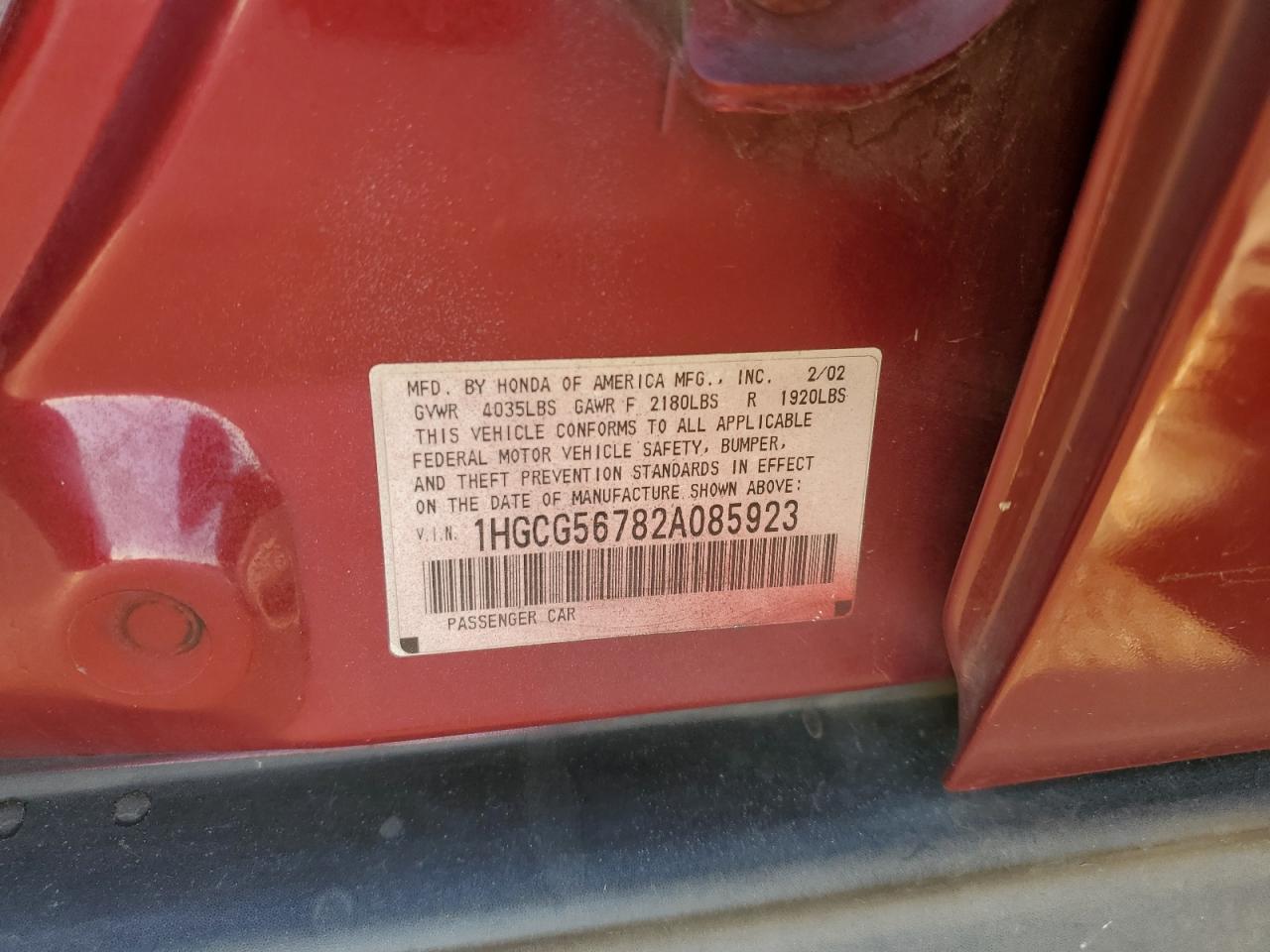 2002 Honda Accord - Image 15