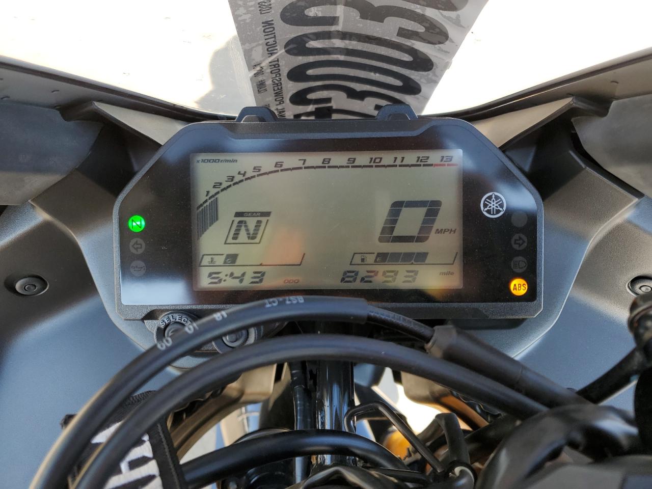 2019 Yamaha Yzfr3 A VIN: MH3RH18Y9KK001124 Lot: 43003215