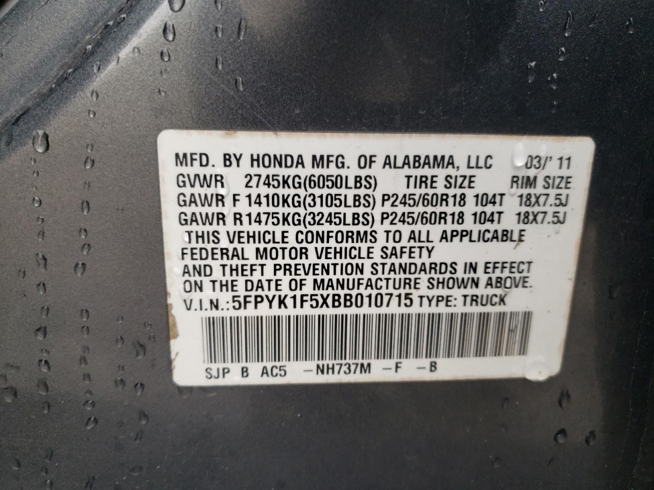 2011 Honda Ridgeline - Image 14