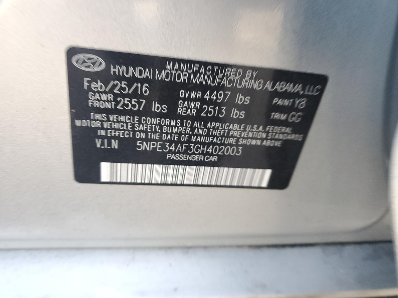 2016 Hyundai Sonata - Image 12