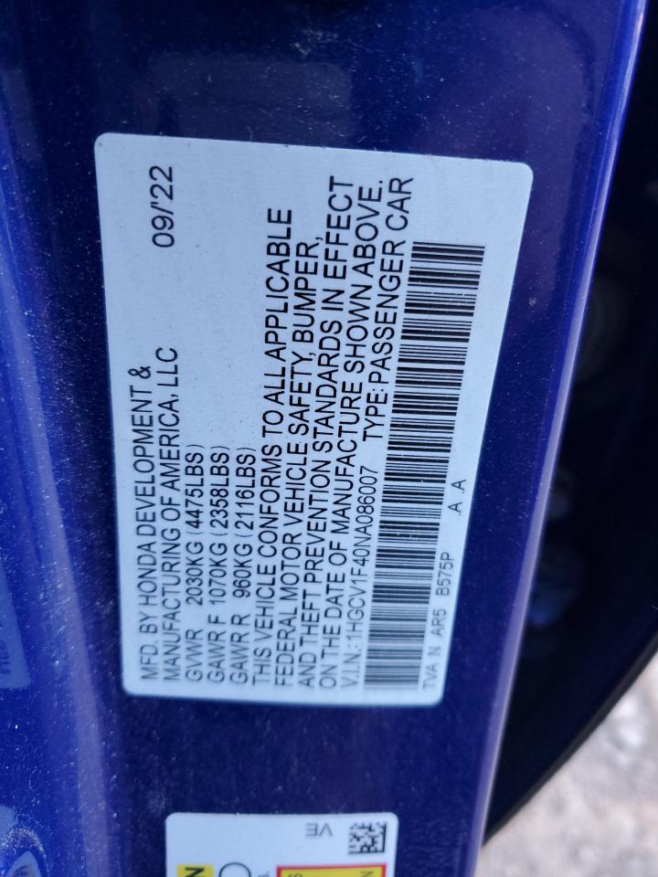 2022 Honda Accord - Image 13