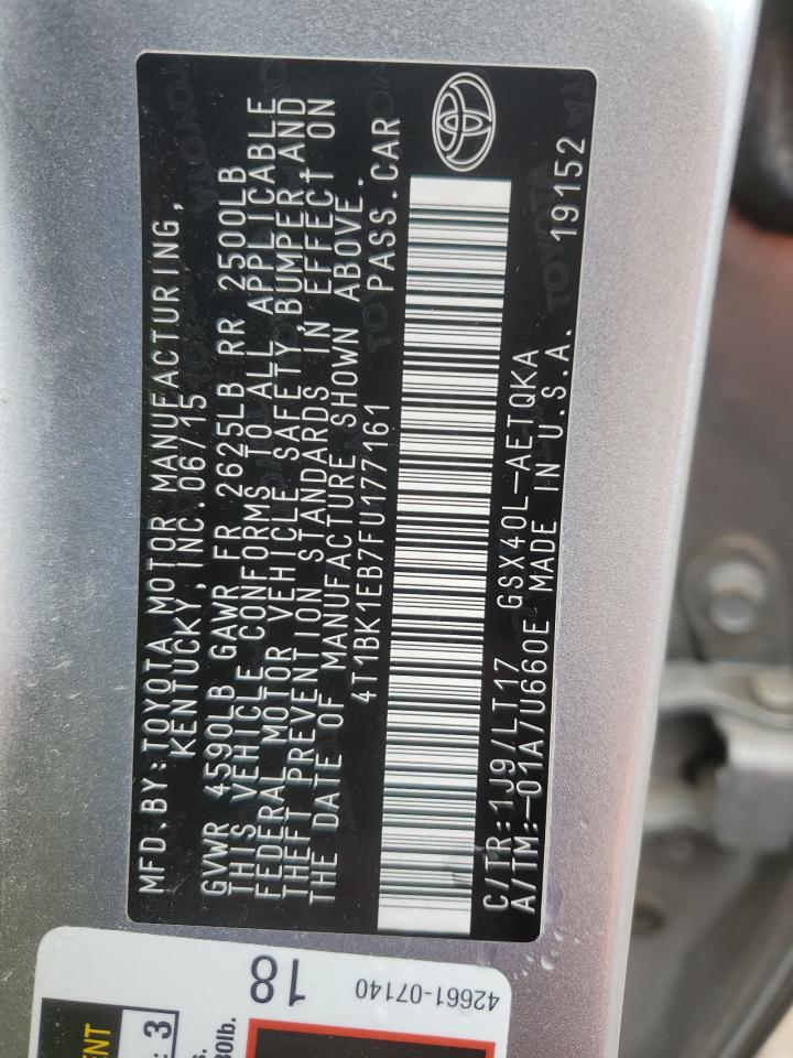 4T1BK1EB7FU177161 2015 TOYOTA AVALON - Image 12