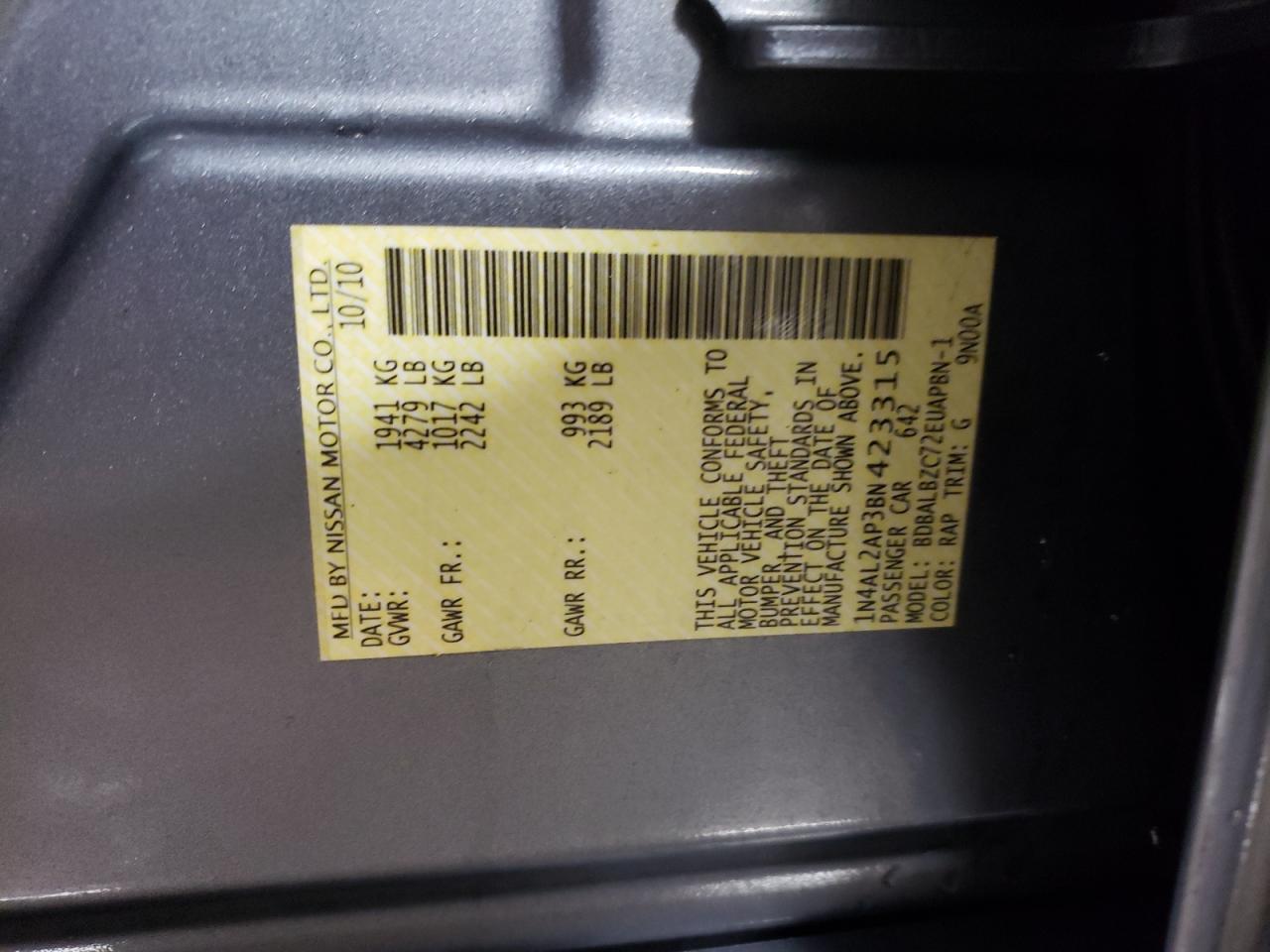 2011 Nissan Altima - Image 12