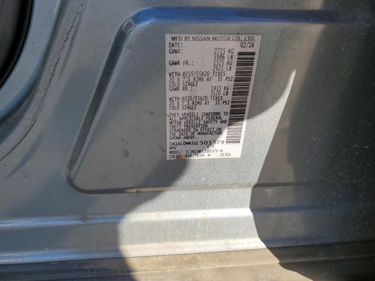 2016 Infiniti QX60 - Image 14