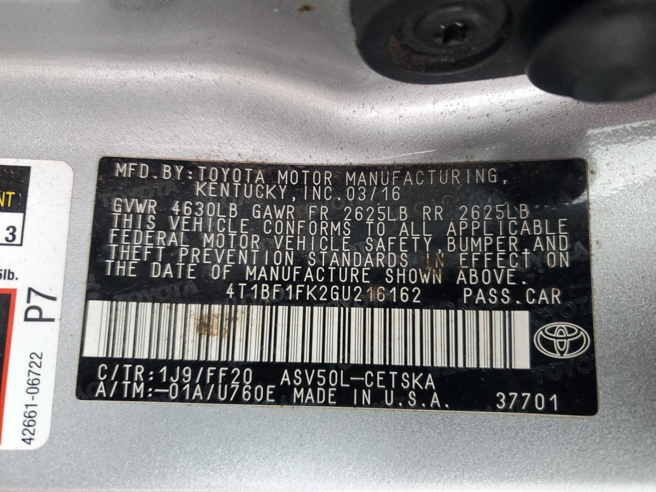 2016 Toyota Camry - Image 12