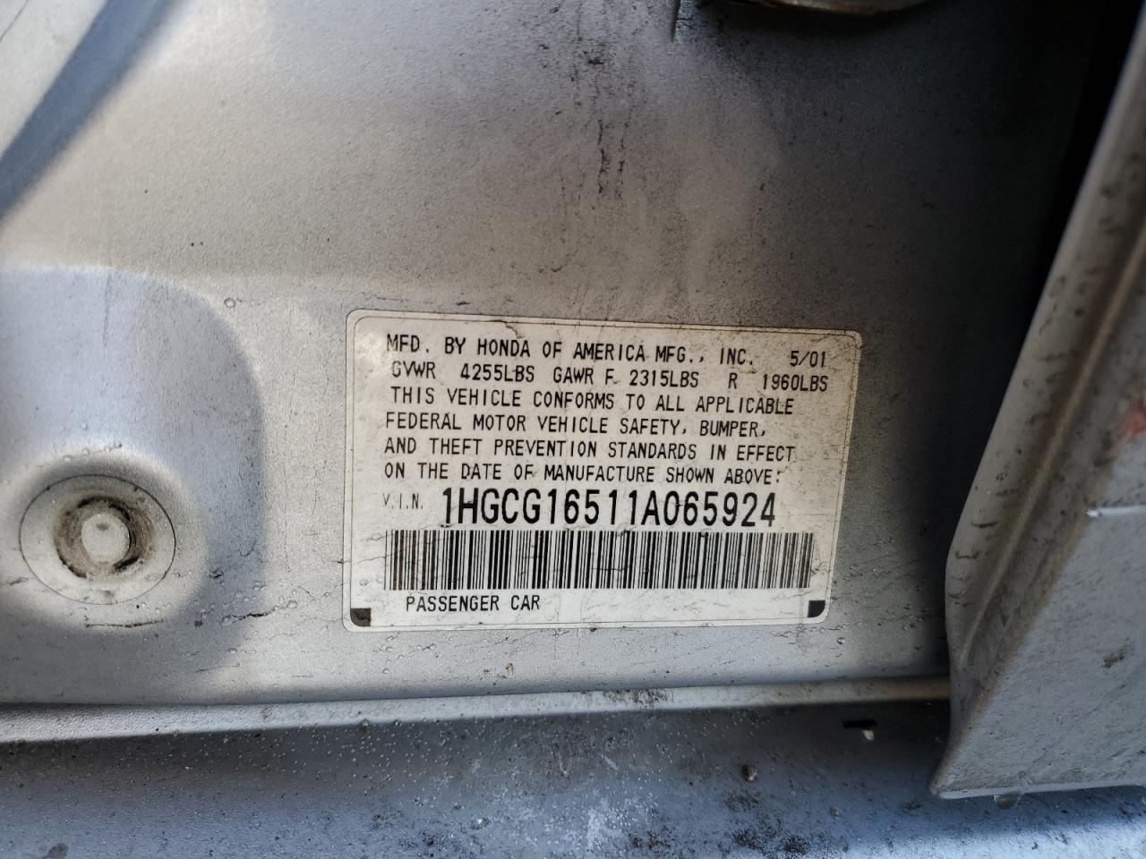 2001 Honda Accord - Image 12