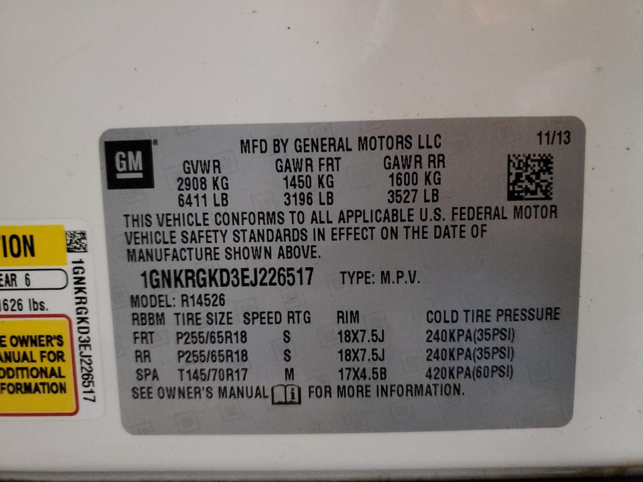 2014 Chevrolet Traverse - Image 14