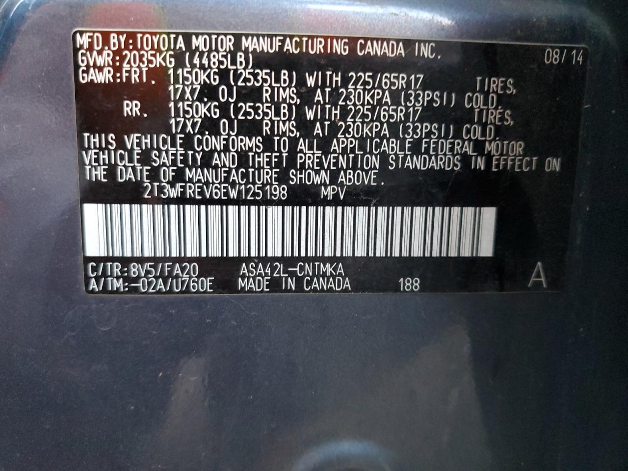2014 Toyota RAV 4 - Image 12