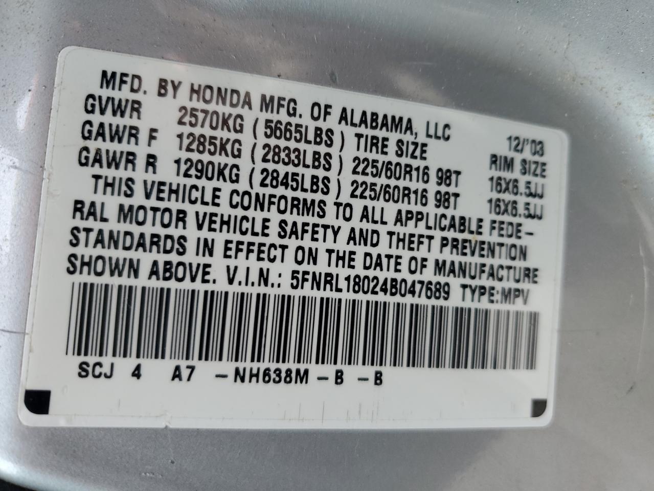 2004 Honda Odyssey - Image 13