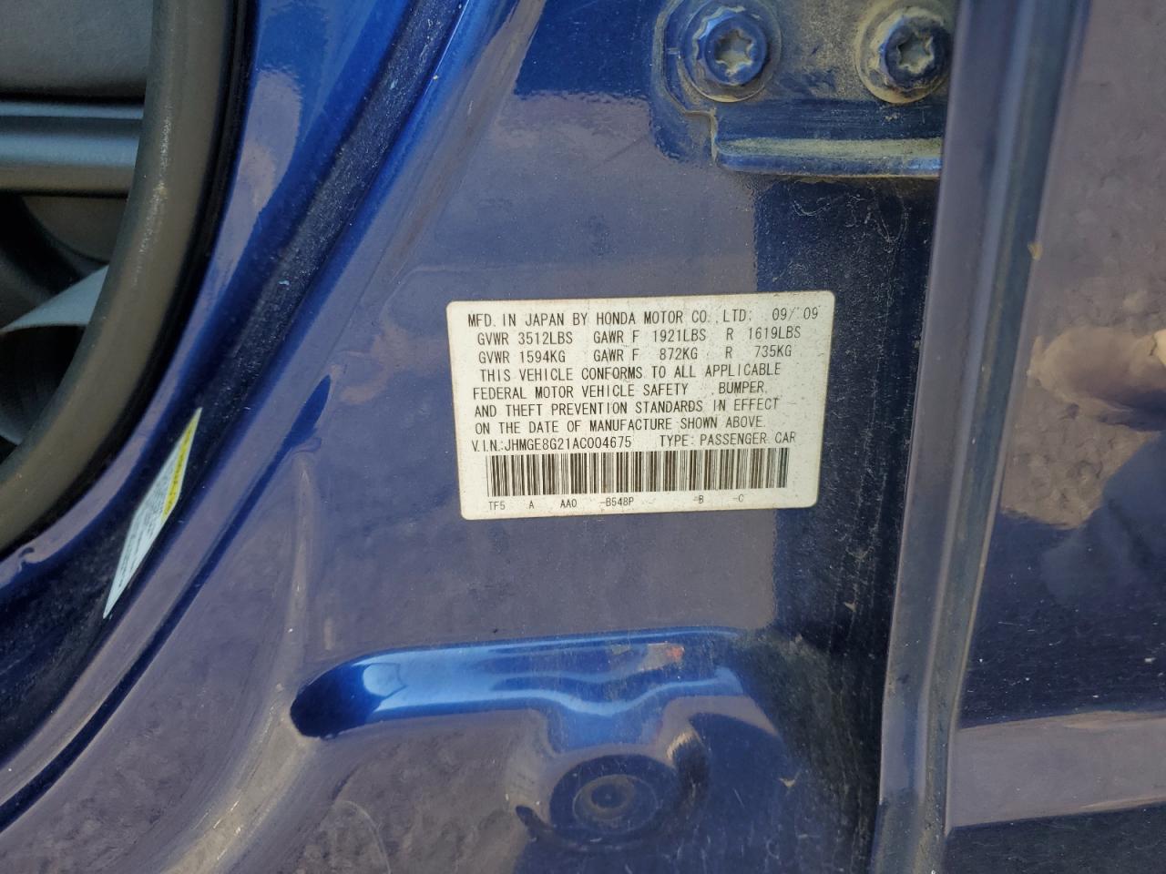 2010 Honda Fit - Image 15