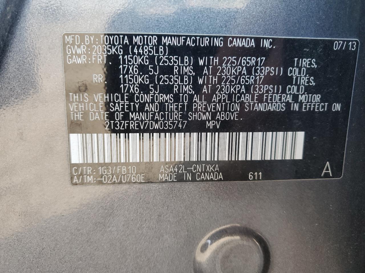 2013 Toyota RAV 4 - Image 13