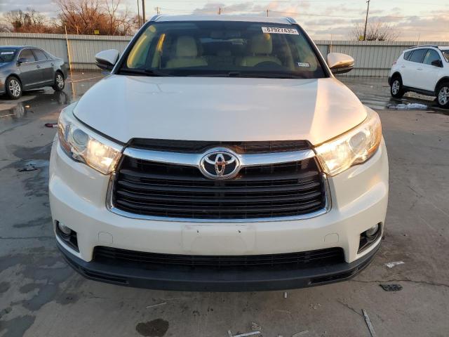  TOYOTA HIGHLANDER 2015 Белы