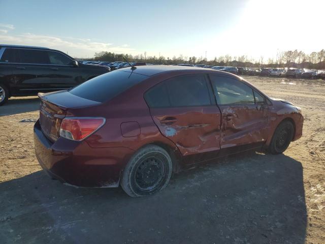  SUBARU IMPREZA 2015 Czerwony