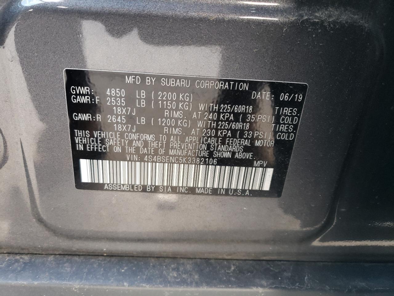 2019 Subaru Outback - Image 14