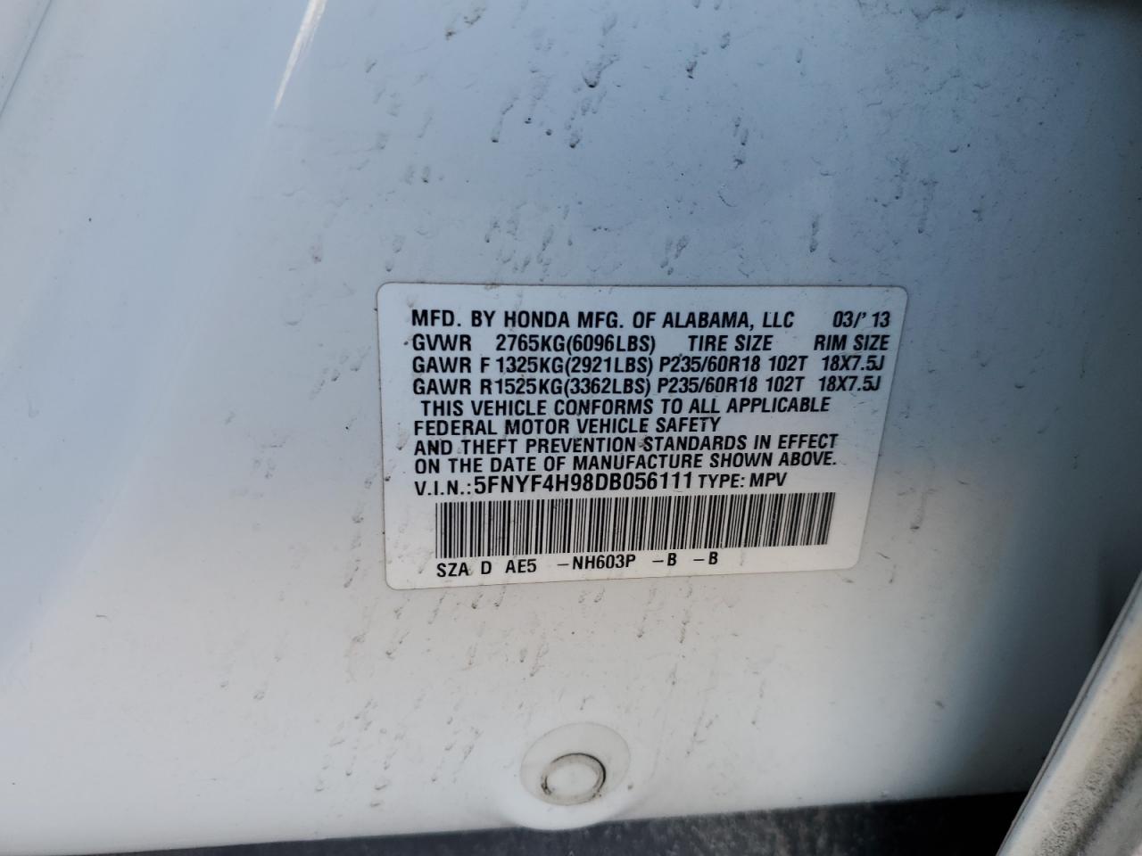 2013 Honda Pilot - Image 13