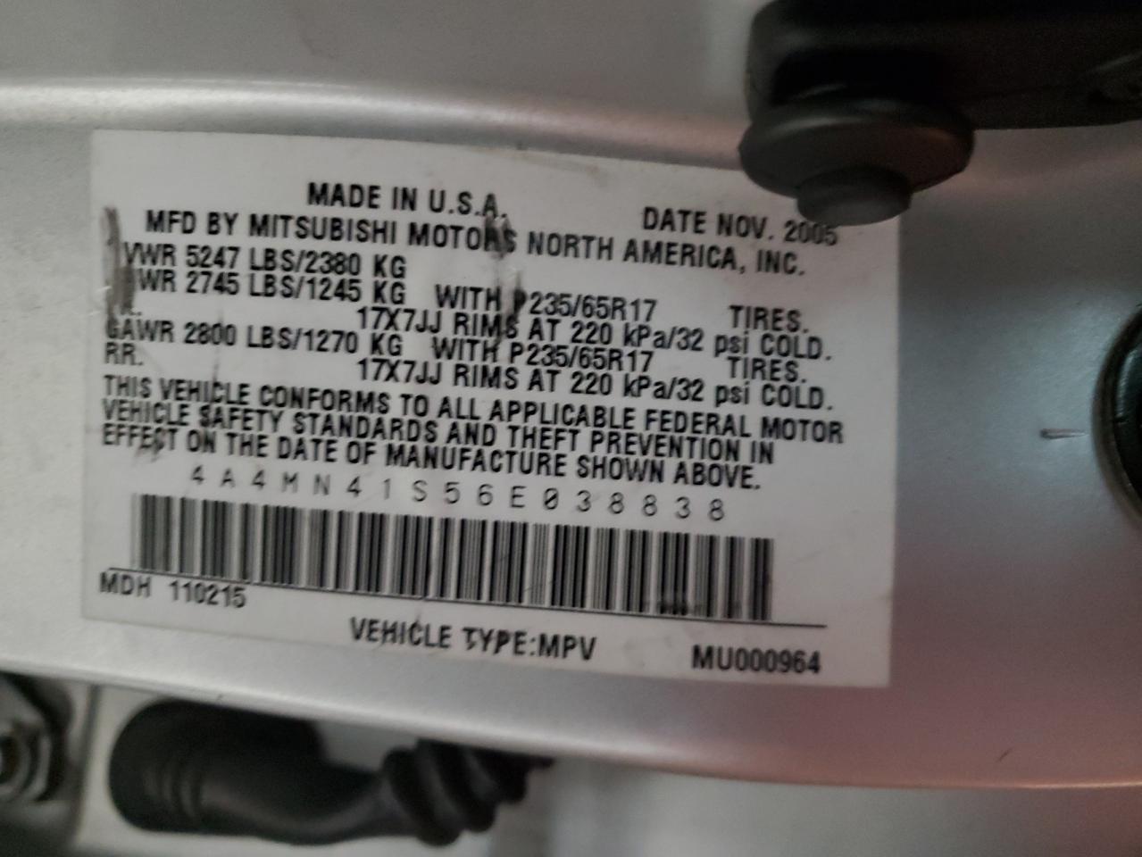 2006 Mitsubishi Endeavor - Image 14
