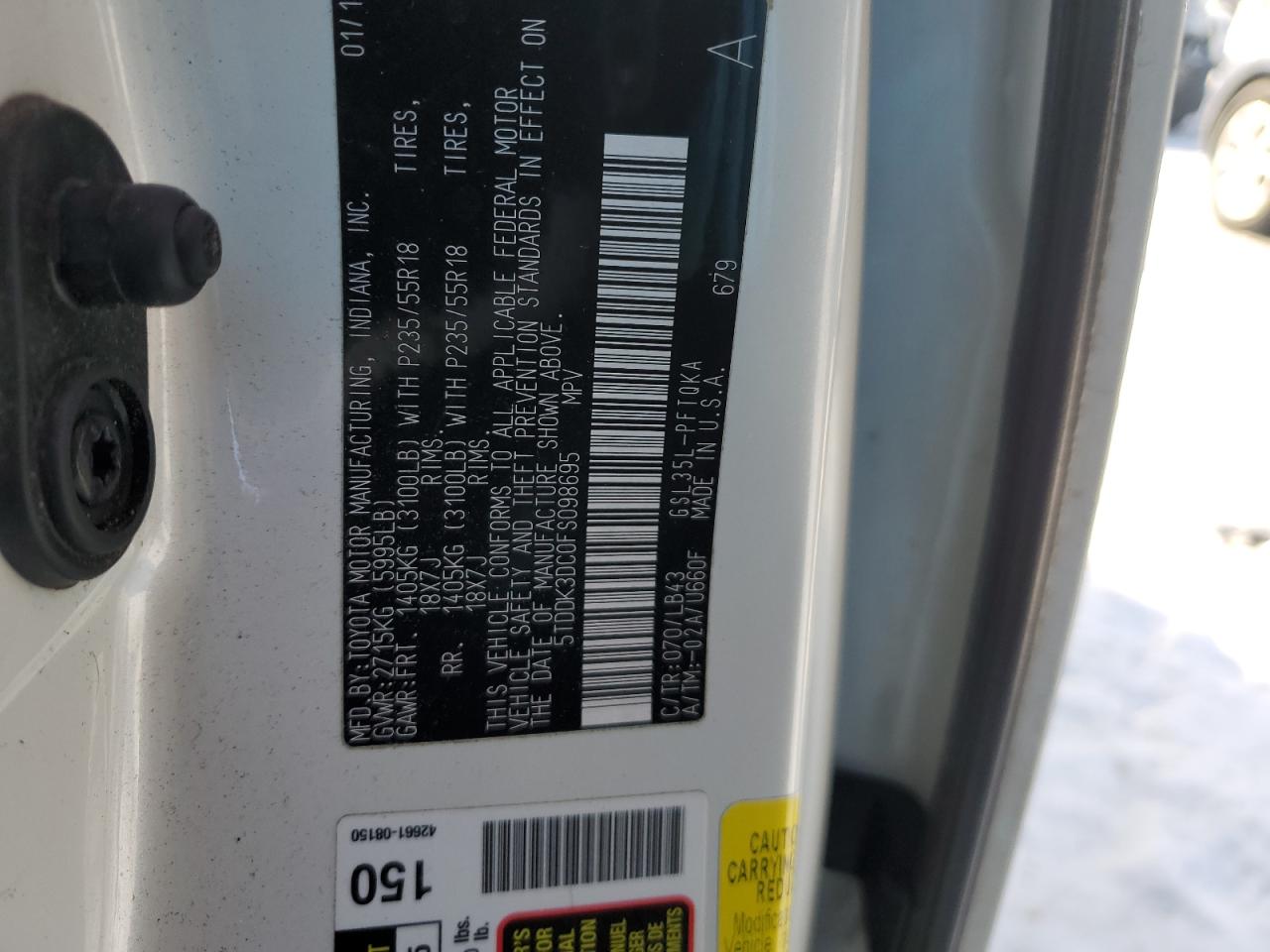 2015 Toyota Sienna - Image 13