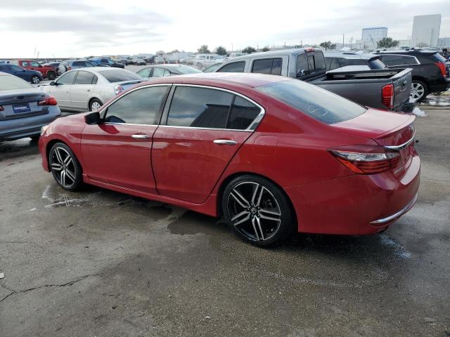  HONDA ACCORD 2016 Red