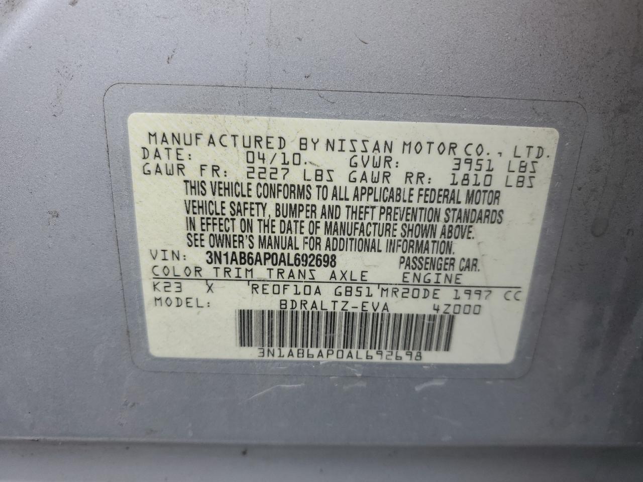 2010 Nissan Sentra - Image 13