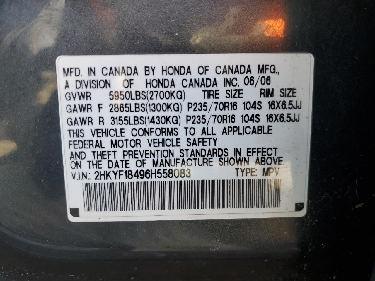 2006 Honda Pilot - Image 15