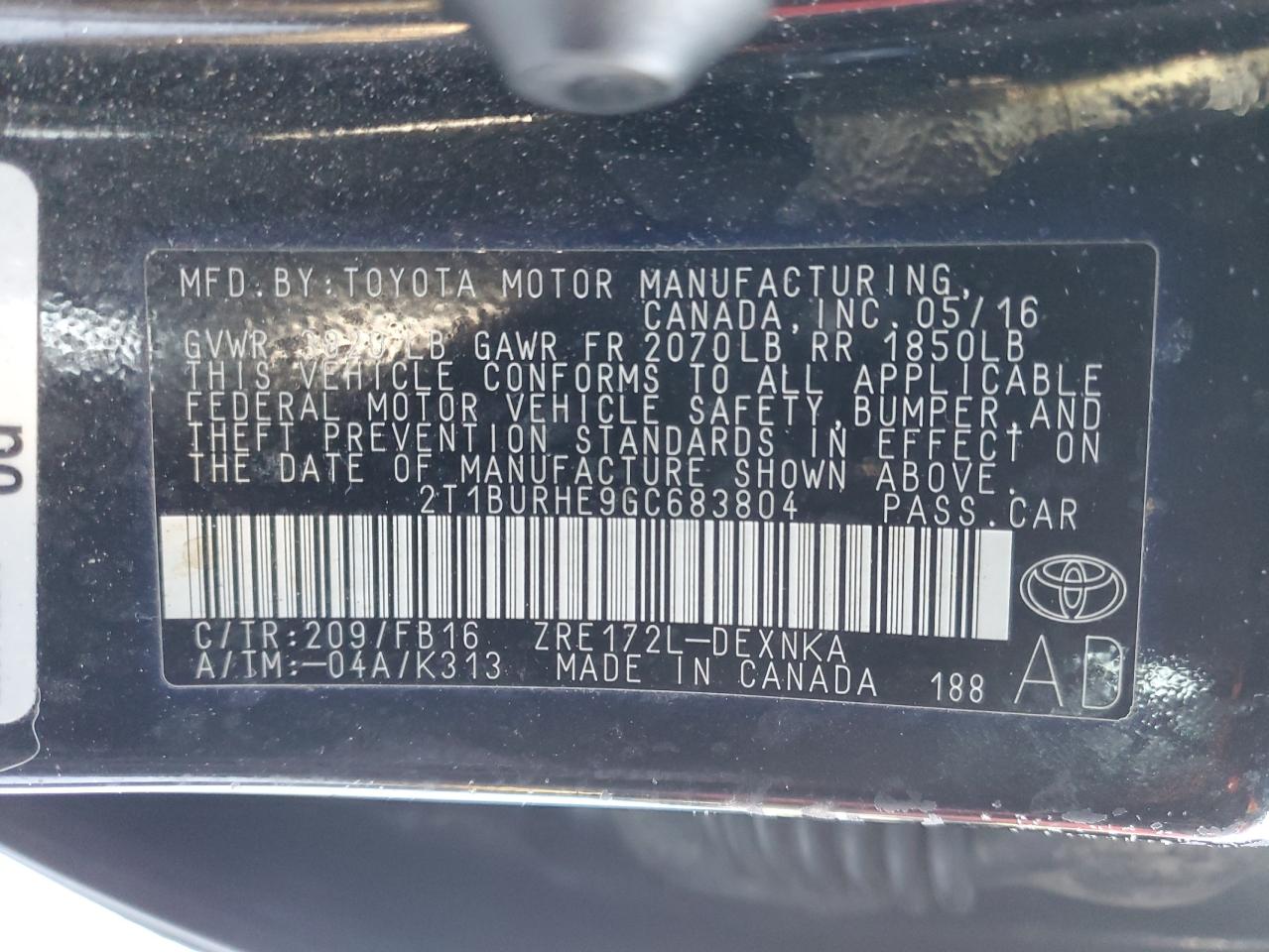 2016 Toyota Corolla - Image 13