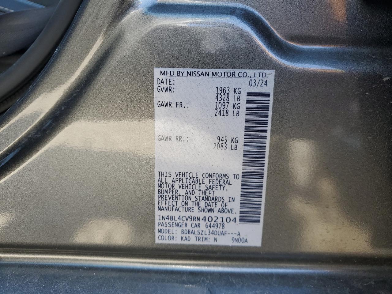 2024 Nissan Altima - Image 12