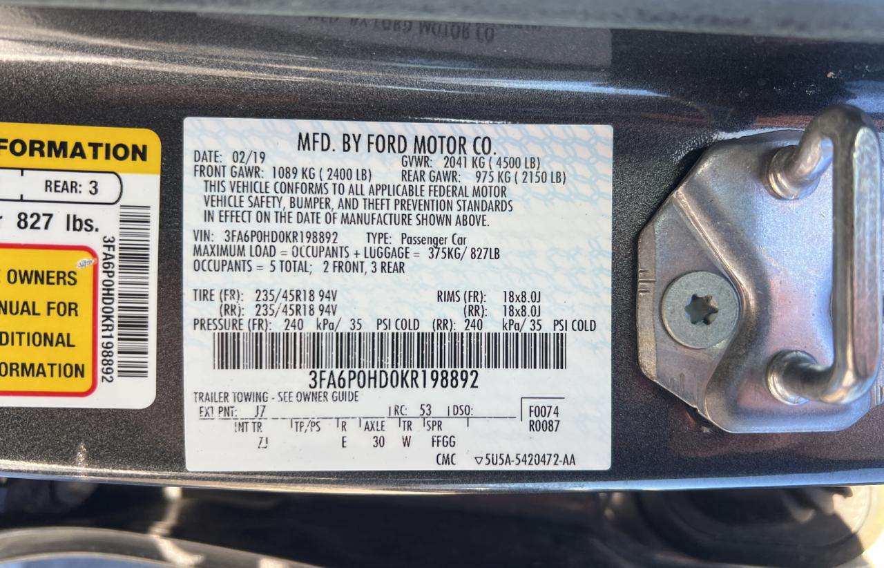 2019 Ford Fusion - Image 10