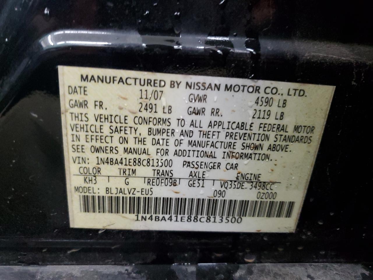 2008 Nissan Maxima - Image 13