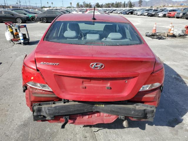  HYUNDAI ACCENT 2016 Czerwony
