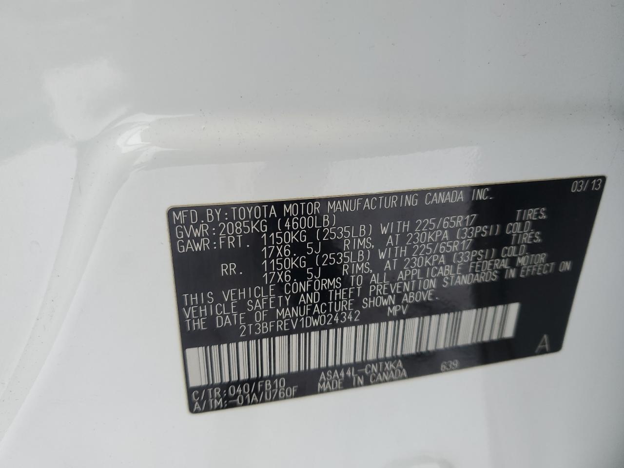 2013 Toyota RAV 4 - Image 13