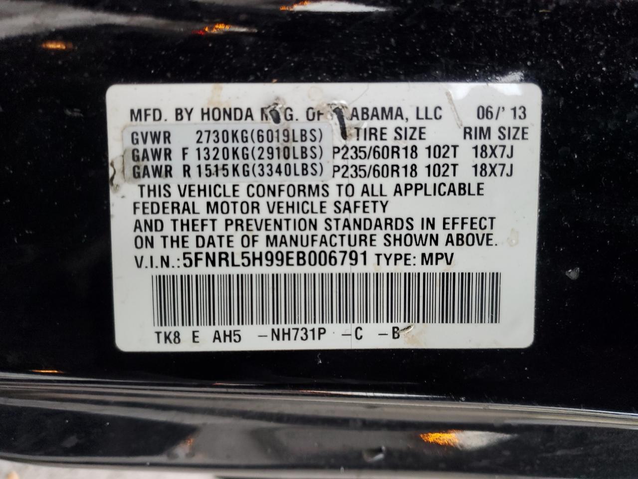 2014 Honda Odyssey - Image 14