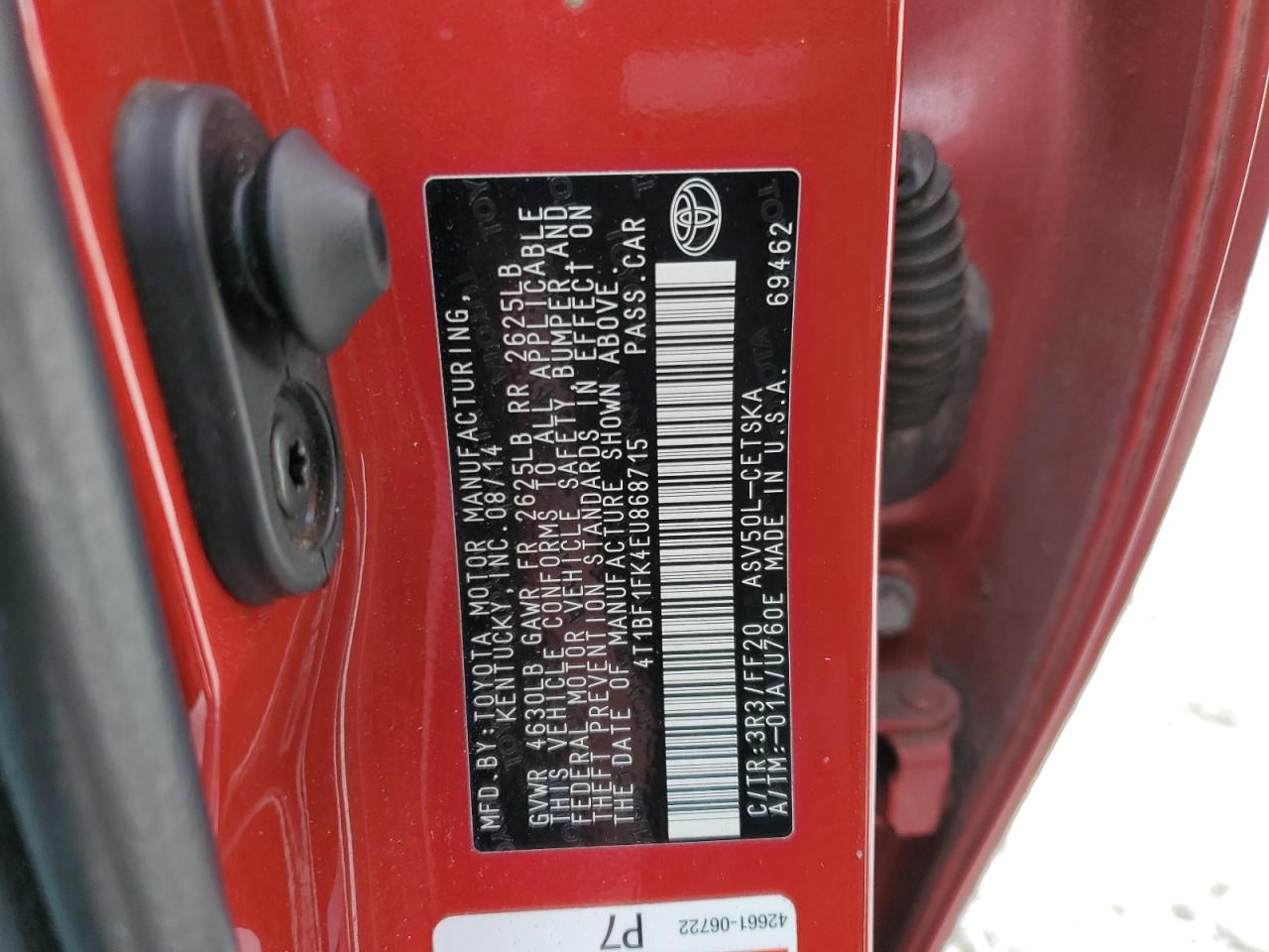 2014 Toyota Camry - Image 12