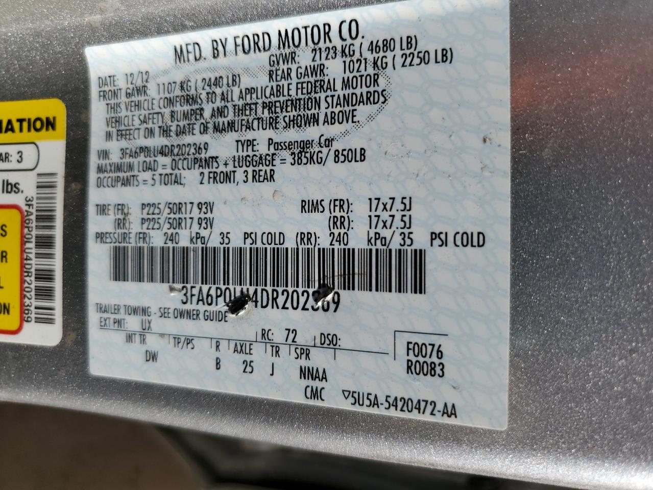 2013 Ford Fusion - Image 12