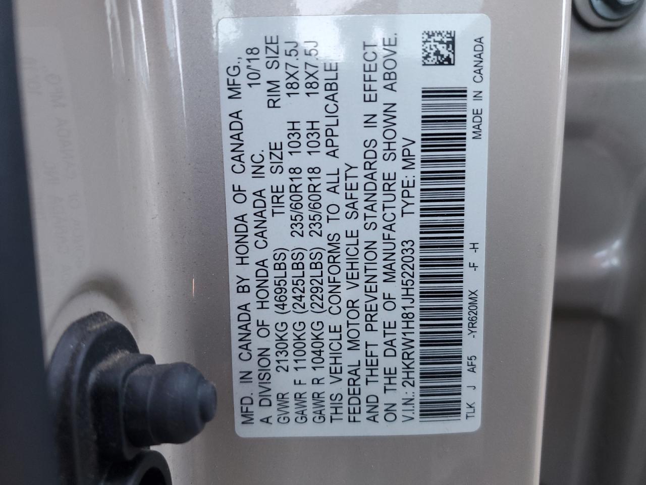 2018 Honda CR-V - Image 12