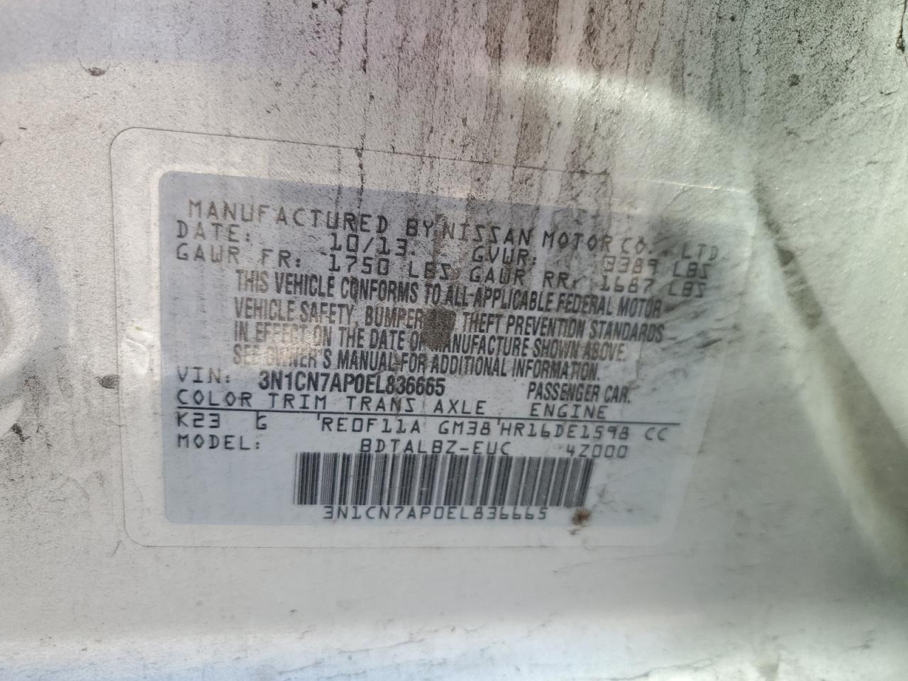 2014 Nissan Versa - Image 12