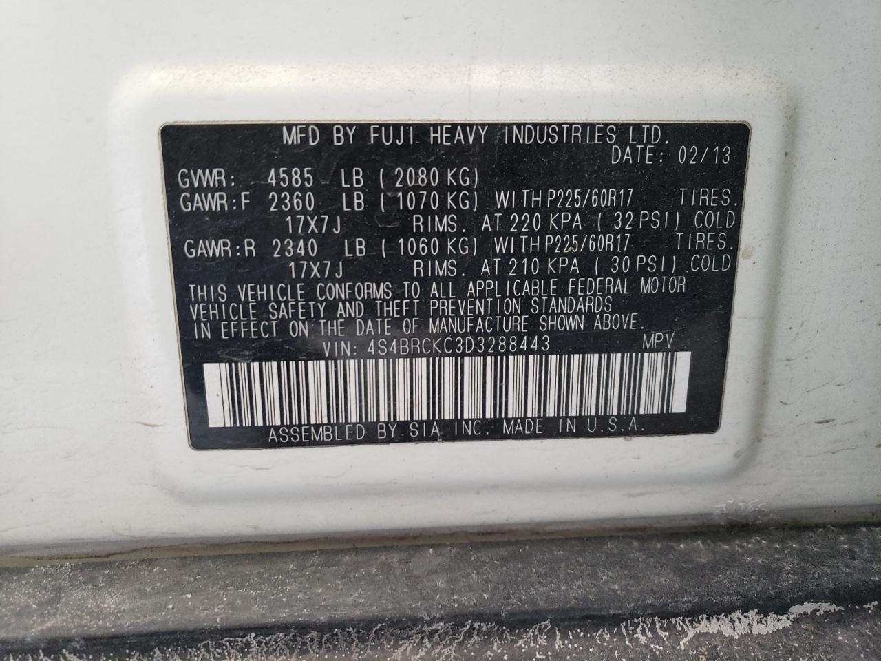 2013 Subaru Outback - Image 13