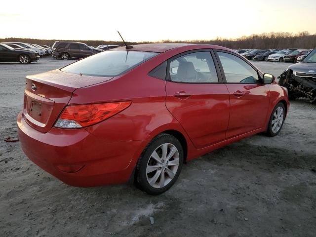  HYUNDAI ACCENT 2013 Czerwony