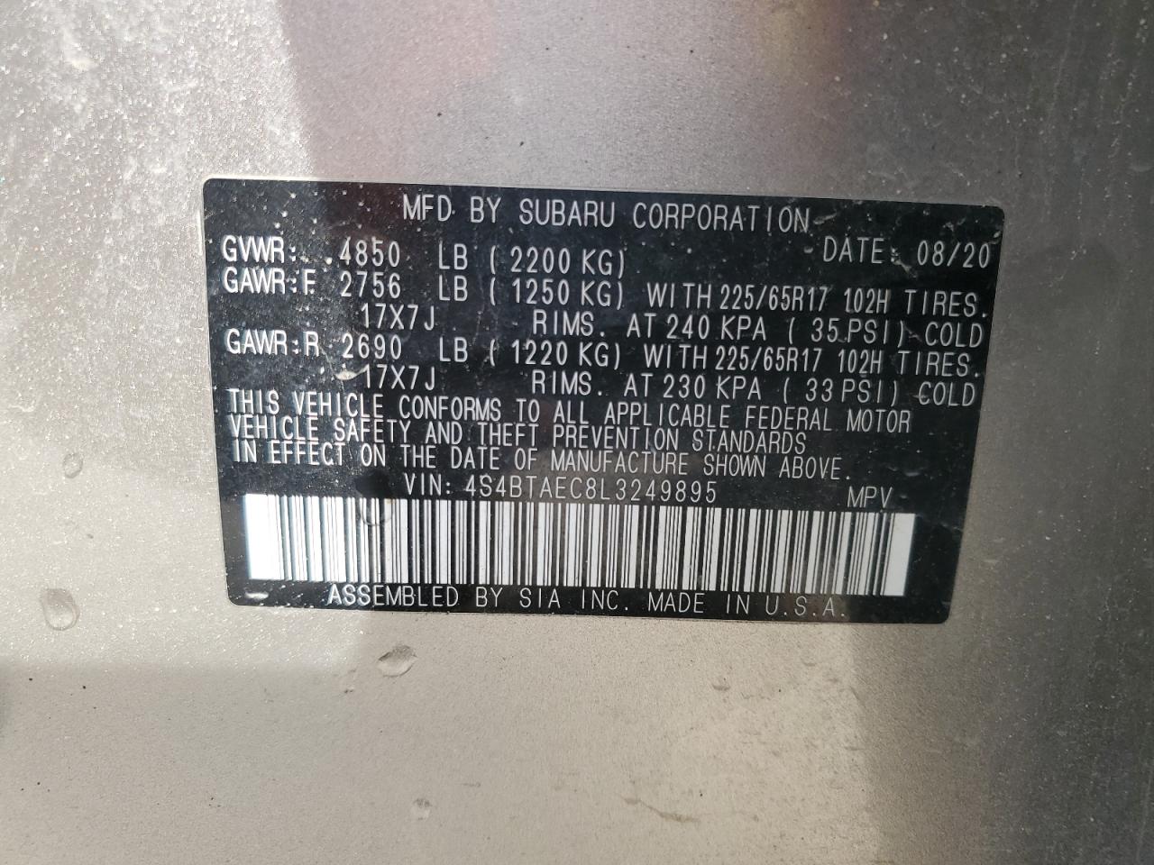 2020 Subaru Outback - Image 13