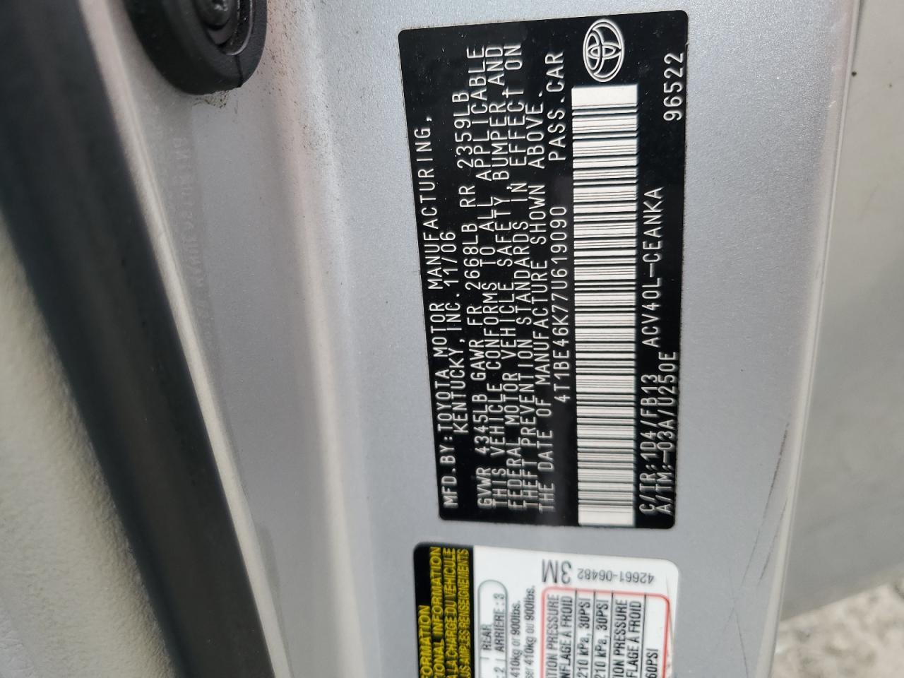 2007 Toyota Camry - Image 12