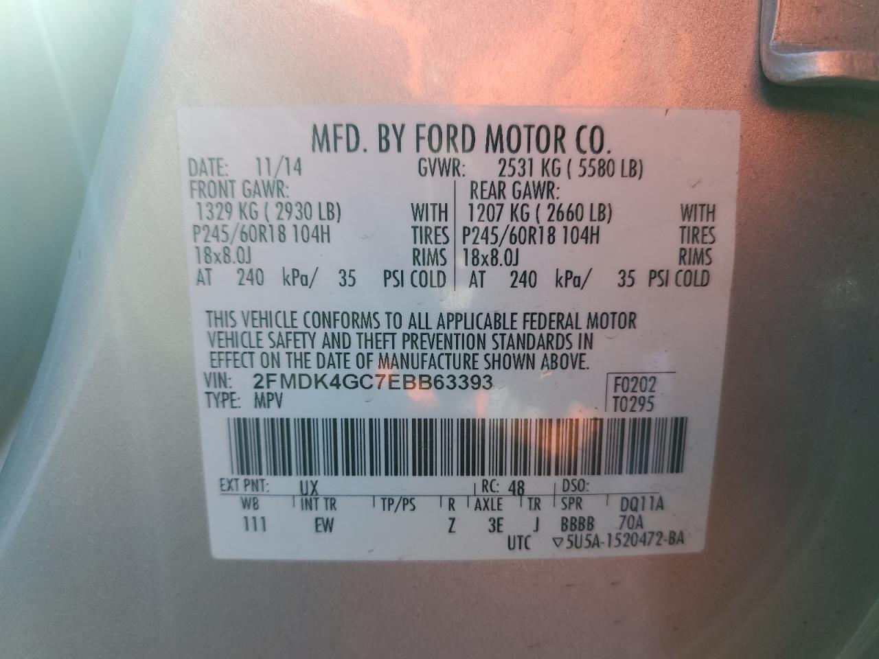 2014 Ford Edge - Image 15
