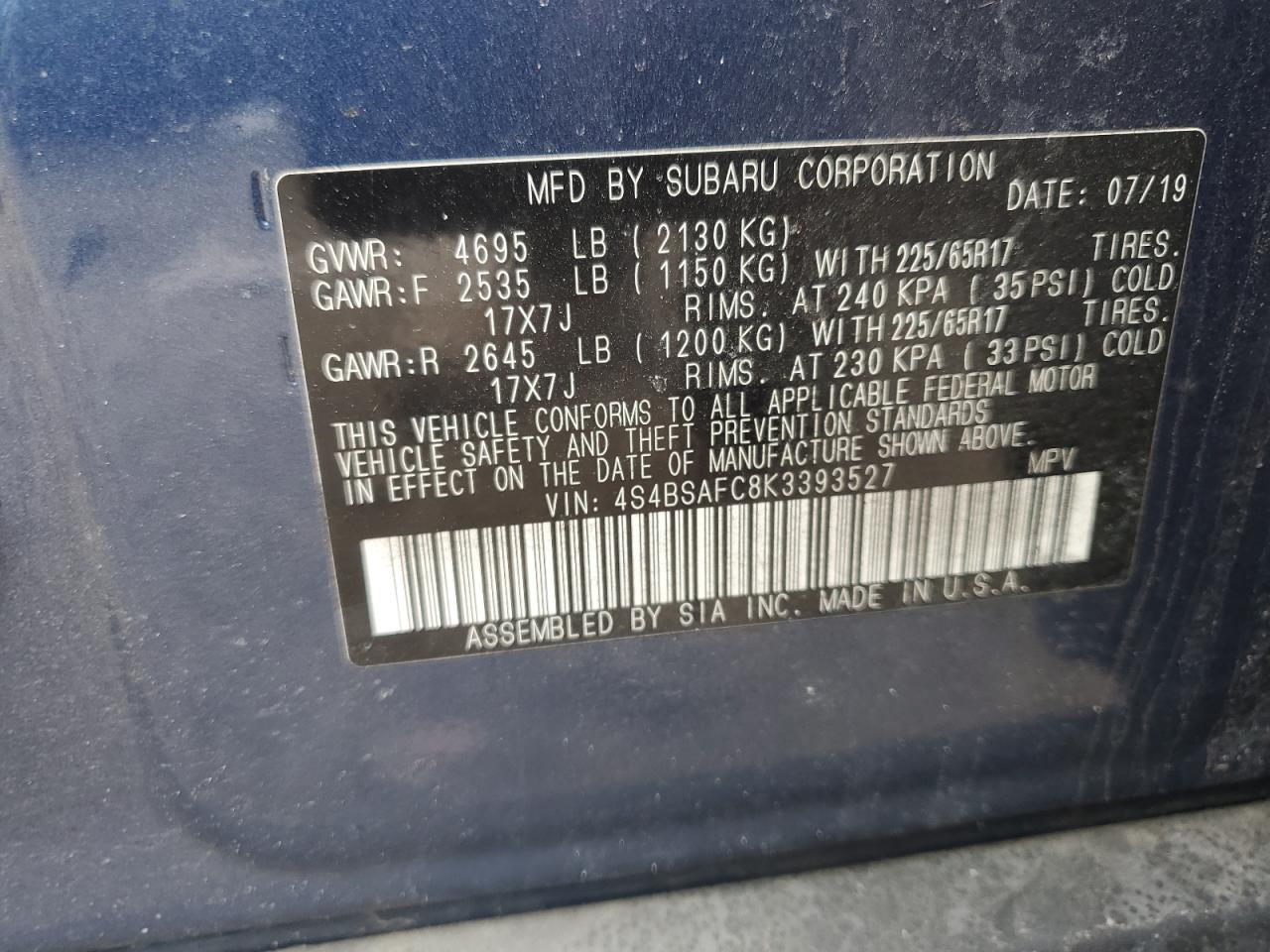 2019 Subaru Outback - Image 14