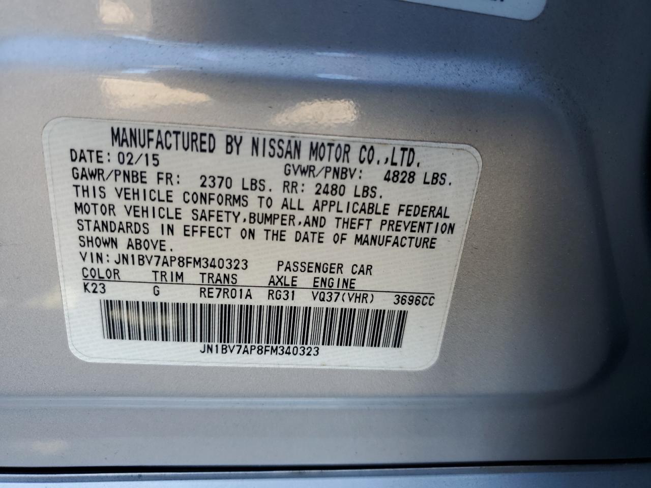 2015 Infiniti Q50 - Image 13